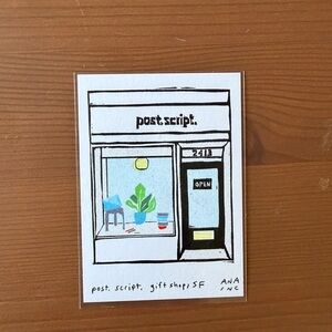 Post Script Gift Shop Ana Inciardi Mini Vending Machine Print SF Exclusive!